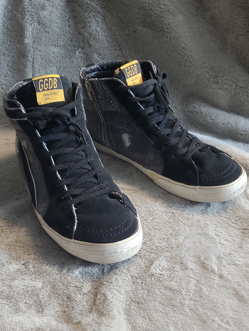 Golden Goose Black And White High Top Sneaker Mens 11/44